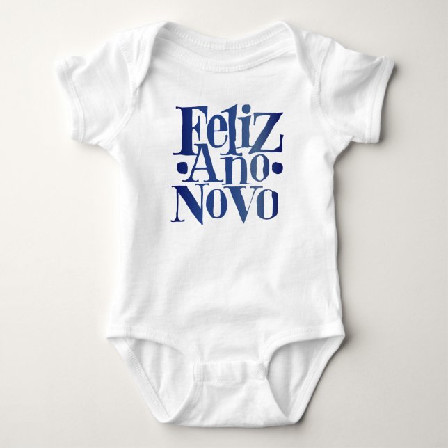 Body Para Bebê Feliz Ano Novo (Frente)