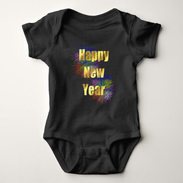Body Para Bebê Feliz Ano Novo (Frente)