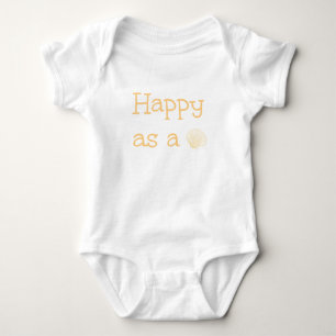 Body Para Bebê Feliz como uns moluscos