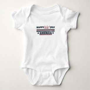 Body Para Bebê Feliz dia 4 de julho da independência da América
