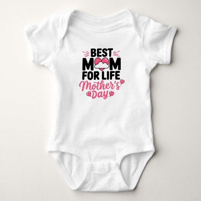 Body Para Bebê Feliz Dia das Mães (Frente)