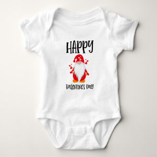 Body Para Bebê Feliz dia de os namorados Gnomo