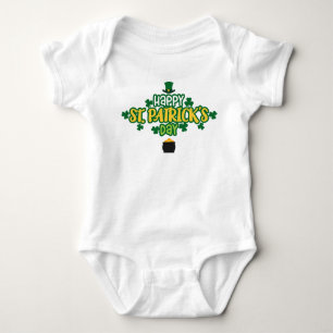 Body Para Bebê Feliz Dia de São Patrício