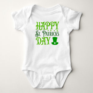 Body Para Bebê Feliz Dia de São Patrício