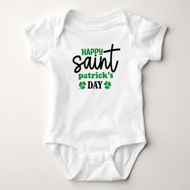 Body Para Bebê Feliz Dia de São Patrick-59889 (Frente)