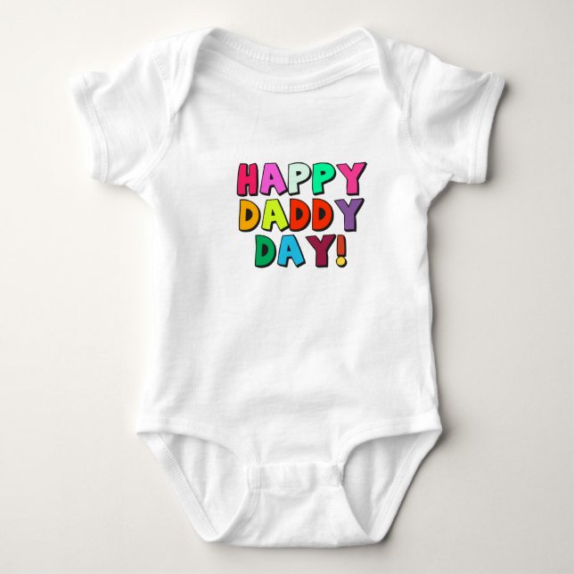 Body Para Bebê Feliz Dia do Pai (Frente)