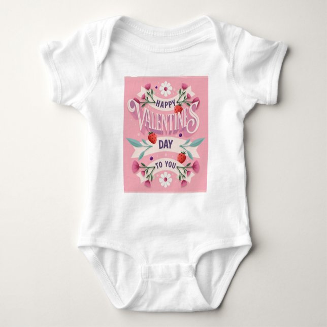 Body Para Bebê Feliz dia dos namorados para você (Frente)