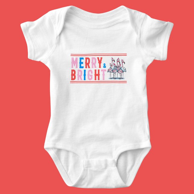 Body Para Bebê Feliz e Brilho, Feliz Natal (Criador carregado)