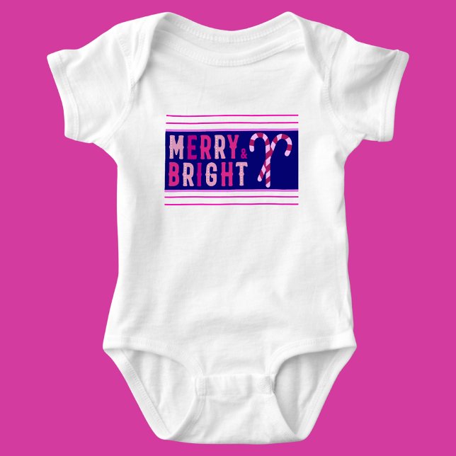 Body Para Bebê Feliz e Brilho, Feliz Natal (Criador carregado)