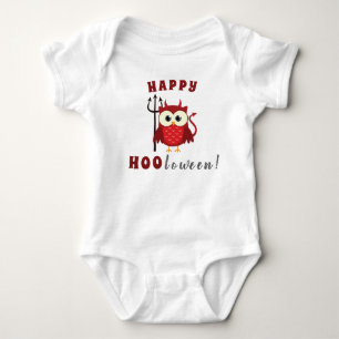 Body Para Bebê Feliz Halloween Coruja Truque ou Tratamento