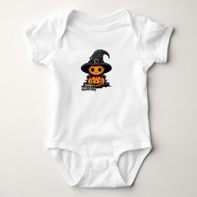 Body Para Bebê Feliz hallowin (Frente)