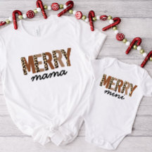 "Feliz Mini" Mamãe e eu Boho Natal