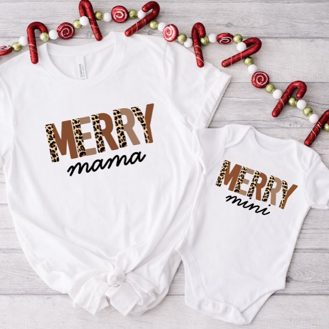 Body Para Bebê "Feliz Mini" Mamãe e eu Boho Natal (Criador carregado)