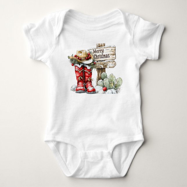 Body Para Bebê Feliz Natal (Frente)