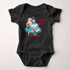 Body Para Bebê Feliz Natal Bebê Roupa