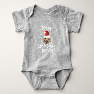 Body Para Bebê Feliz Natal Goldendoodle Doodle Engraçado Ouro Doo