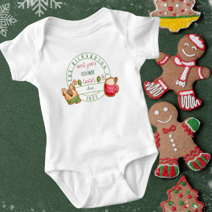 Body Para Bebê Feliz Natal no próximo Ano de Cookie Taster