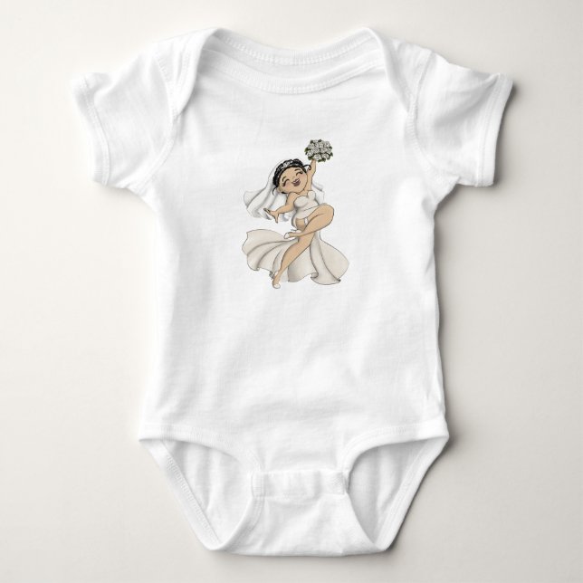 Body Para Bebê Feliz Noiva 11 (Frente)