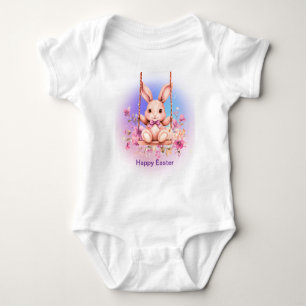 Body Para Bebê Feliz Páscoa