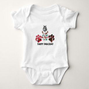 Body Para Bebê Feliz Pawliday - Bodysuit de Natal para Bebê