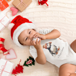 Body Para Bebê Feliz Puffin, personalizado