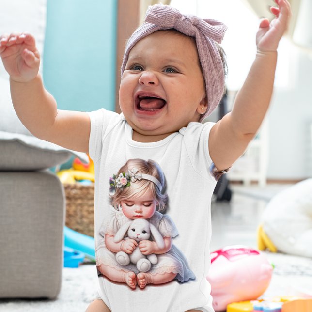 Body Para Bebê Felz pascoa Baby Girl (Criador carregado)