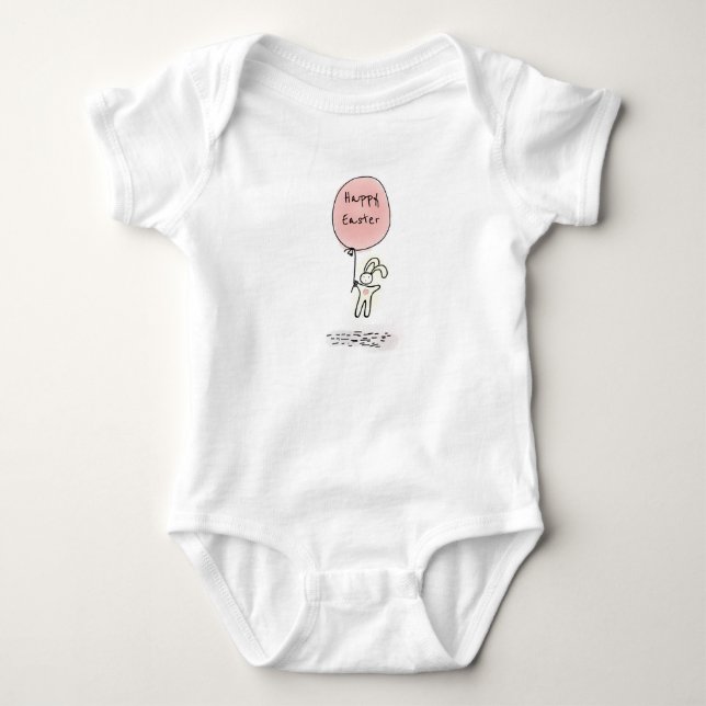 Body Para Bebê Felz pascoa Bunny (Frente)
