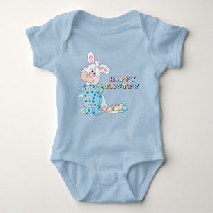 Body Para Bebê felz pascoa Bunny