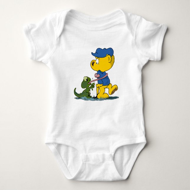 Body Para Bebê Ferald e o Bebê Lizard Baby Bodydress (Frente)