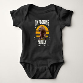 Body Para Bebê Férias de Família Combinando Urso Aventura Estilo