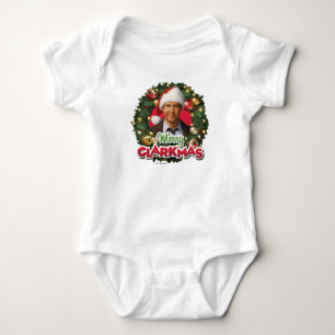 Body Para Bebê Férias de Natal Feliz Clarkmas