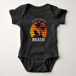 Body Para Bebê Férias de Verão é sempre melhor na praia