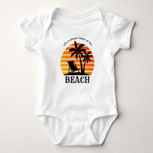 Body Para Bebê Férias de Verão é sempre melhor na praia