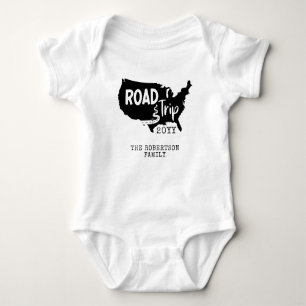 Body Para Bebê Férias Familiares Personalizadas   Family Road Tr