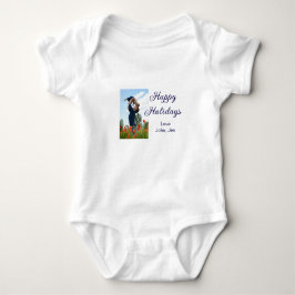 Body Para Bebê Férias felizes pai filho Natal presentes família m