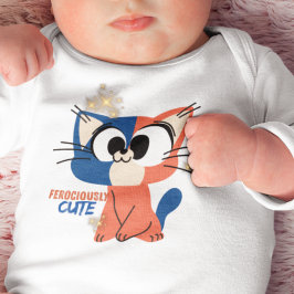 Body Para Bebê Ferociously Cute Cat