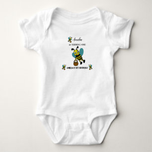 Body Para Bebê Festa de 1º aniversário personalizada com tema de