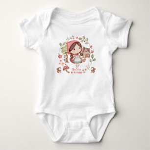 Body Para Bebê Festa de Aniversário da Pequena Chapeuzinho Vermel