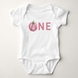 Body Para Bebê Festa de um ano da Pequena Abóbora