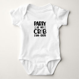 Body Para Bebê Festa no meu berço, roupa de bebê