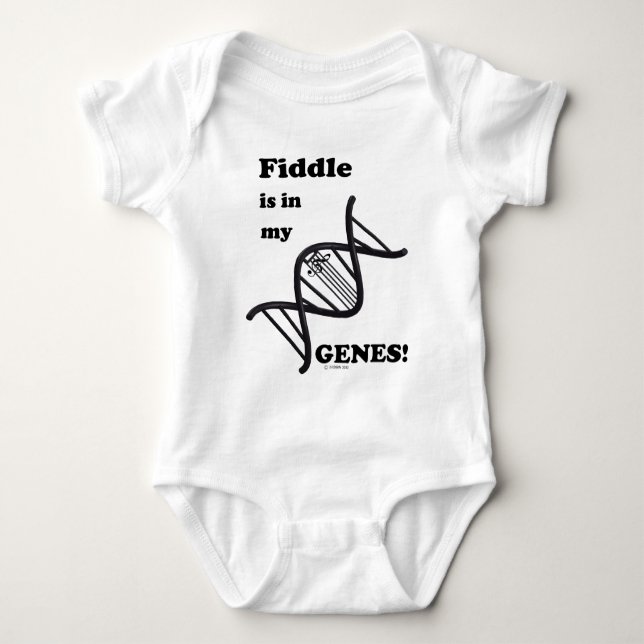 Body Para Bebê Fiddle Está Em Meus Genes! (Frente)