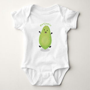 Body Para Bebê Figura de desenho animado da pata de papaya kawaii
