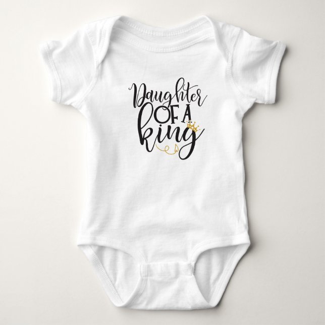 Body Para Bebê Filha de um Rei  (Frente)
