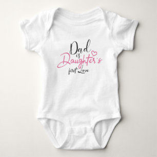 Body Para Bebê Filha Pai bonita primeiro amor