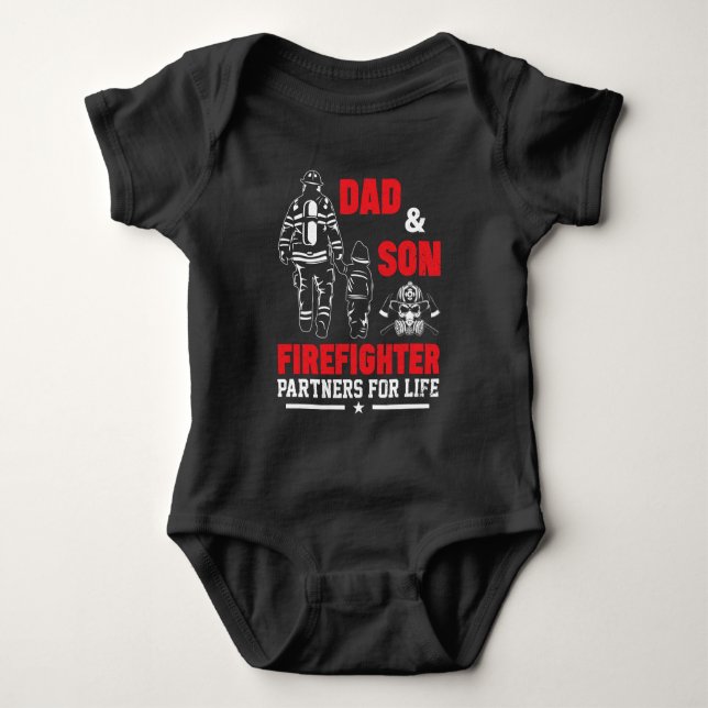 Body Para Bebê Filho do Bombeiro (Frente)