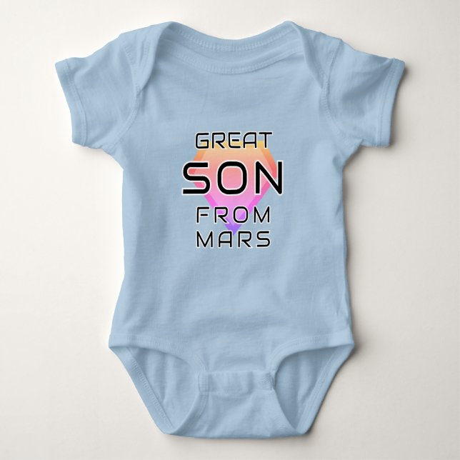 Body Para Bebê Filho excelente De Marte (Frente)
