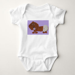 Body Para Bebê Filhote de Dachshund