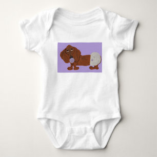 Body Para Bebê Filhote de Dachshund