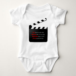 Body Para Bebê Filme de Filme com Cabelo e Maquiagem