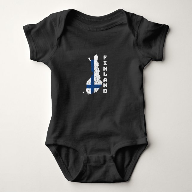 Body Para Bebê Finlândia (Frente)